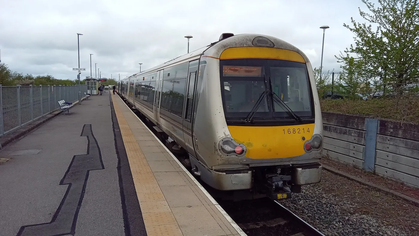 Aylesbury Vale Parkway, the end of the Chiltern line via Amersham. Last Christmas the Amersham line into London shut for most of the week between Christmas and New Year
