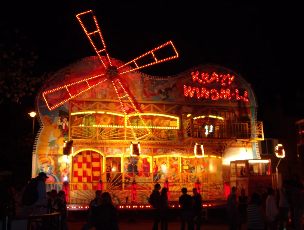 A ride at the Buckingham Charter Fair in 2007. The town council has not published which rides are coming this year