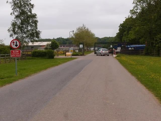 The entrance to Blackpit Farm at Stowe, near Buckingham, where Buckingham Group Contracting had its head office